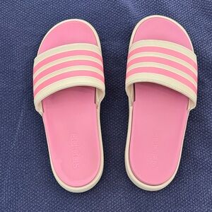 Adidas Adilette Women's Platform Slides pink and cream size 10/43
